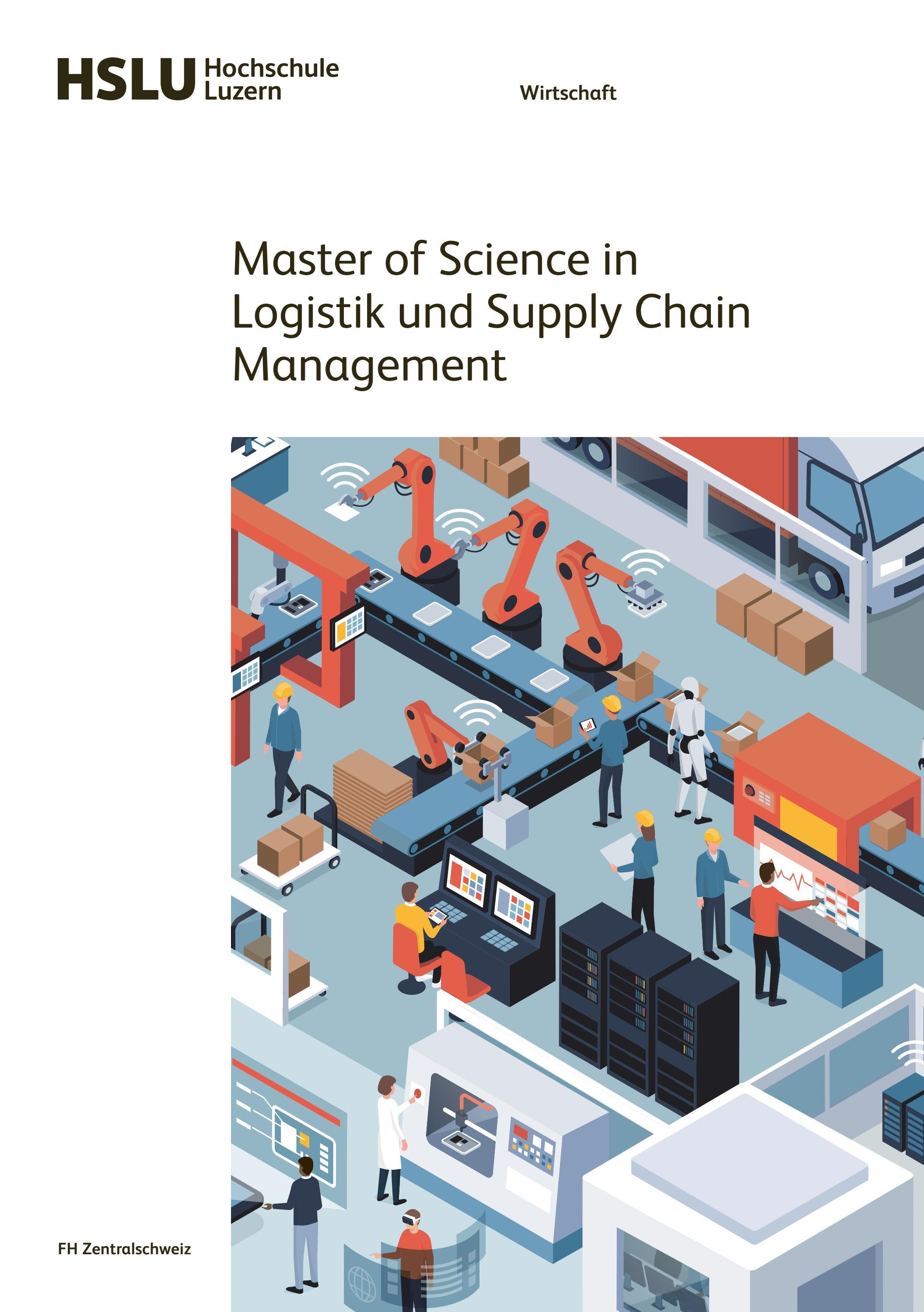 Broschüre Master in Logistik & Supply Chain Management by Hochschule