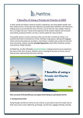 Flugzeug chartern ✈ Privatflugzeug chartern ✈ Private Jet