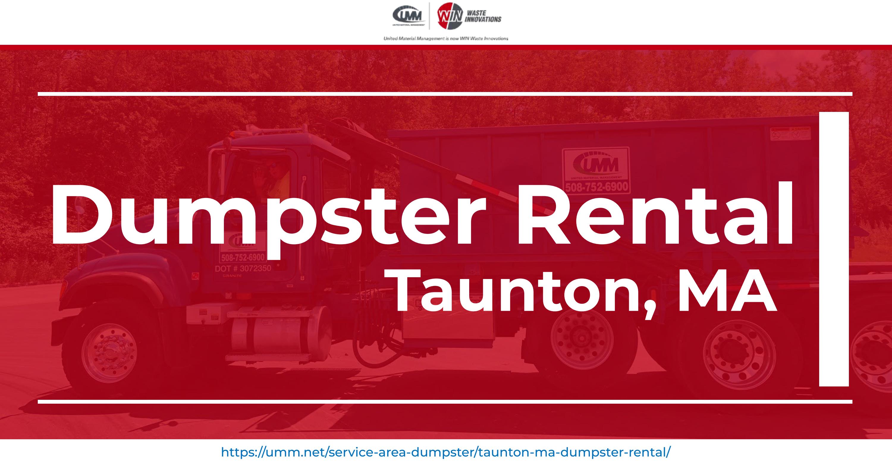 Your Reliable Partner for Dumpster Rental in Taunton, MA Request a