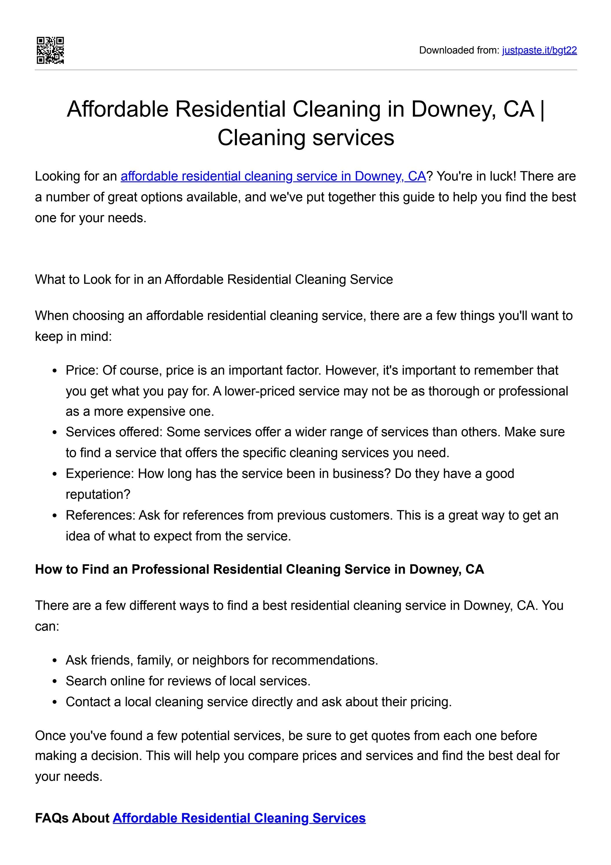 affordable residential cleaning service in Downey, CA by Miss Cris