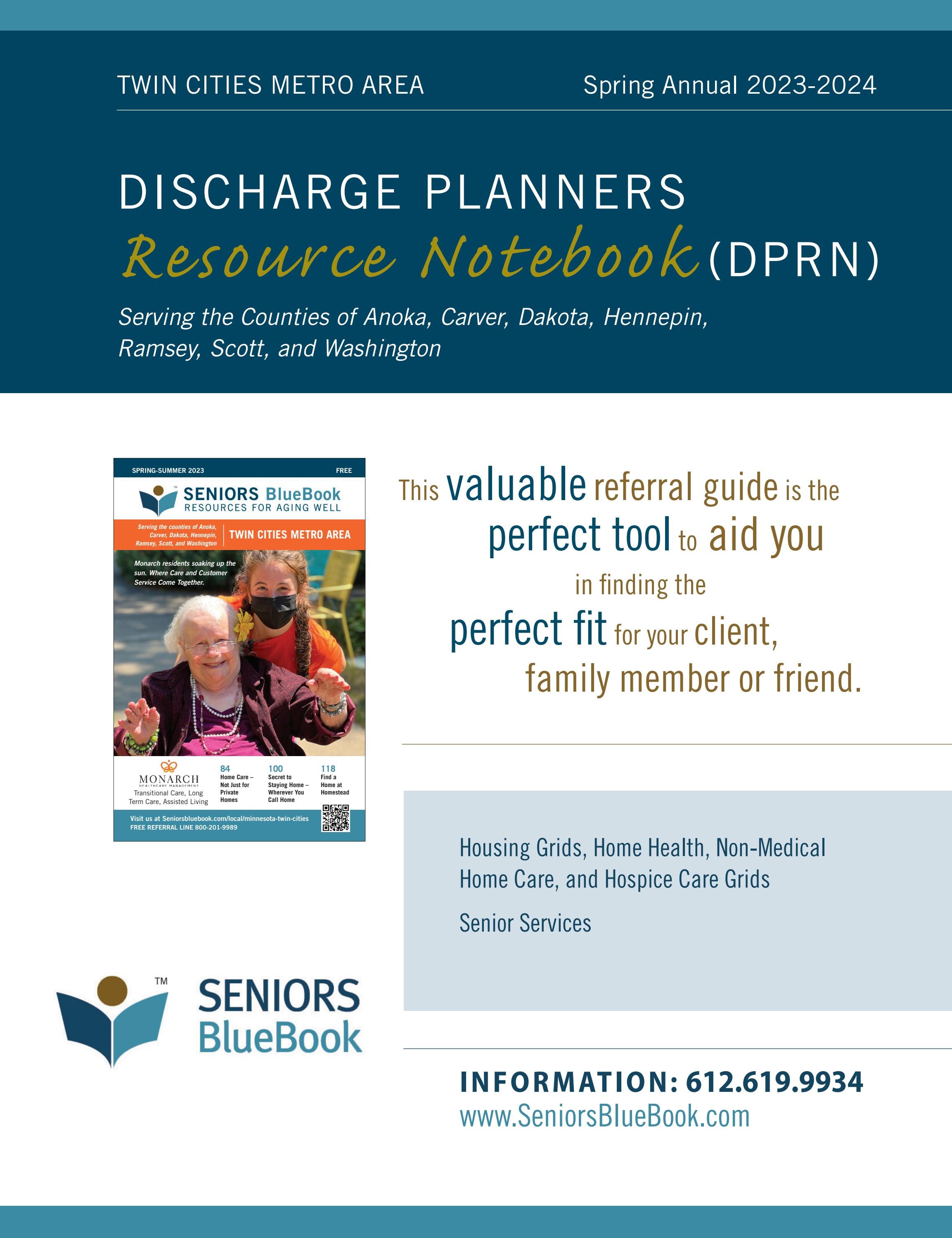 Twin Cities Metro Area Discharge Planners Resource Notebook (DPRN