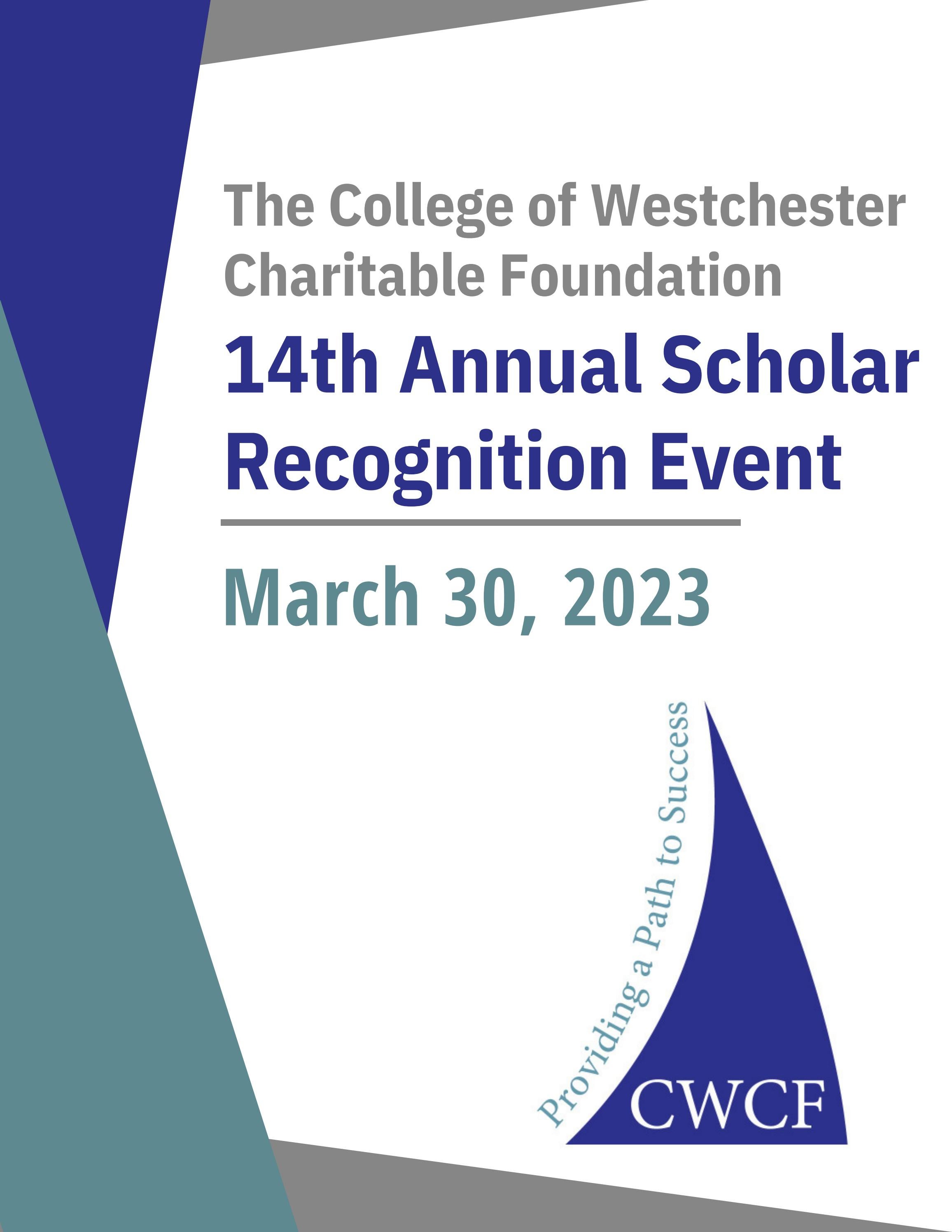 14 Annual Scholar Recognition Event by The College of Westchester Issuu