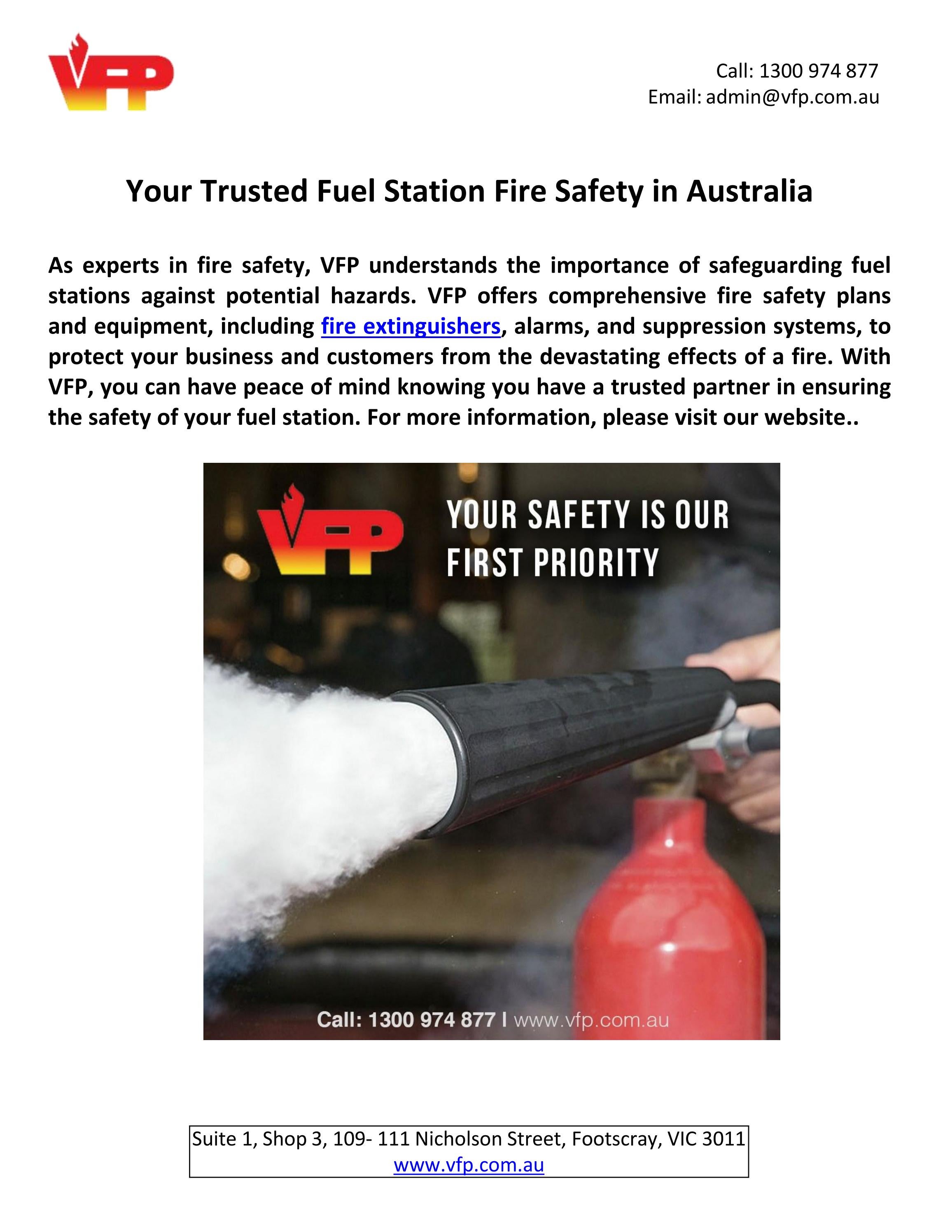 Your Trusted Fuel Station Fire Safety in Australia by Victorian Fire