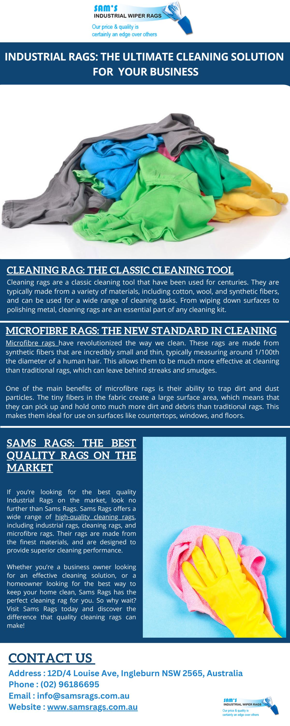 Industrial Rags The Ultimate Cleaning Solution for Your Business by