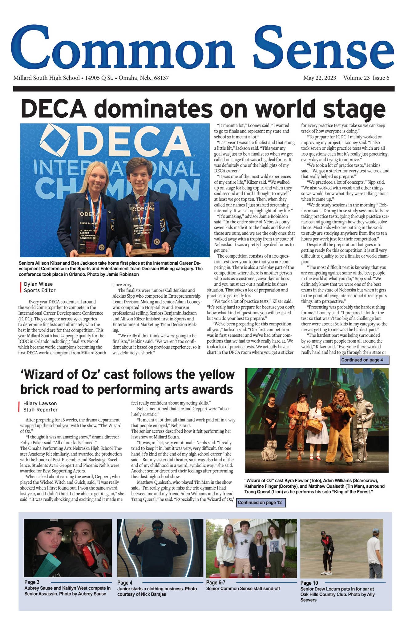 Common Sense Volume 23 Issue 6 May 22, 2023 by Millard South Common ...