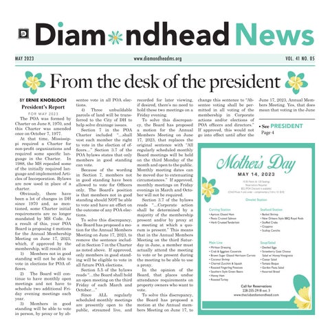 Cover of "May 2023 Diamondhead News"