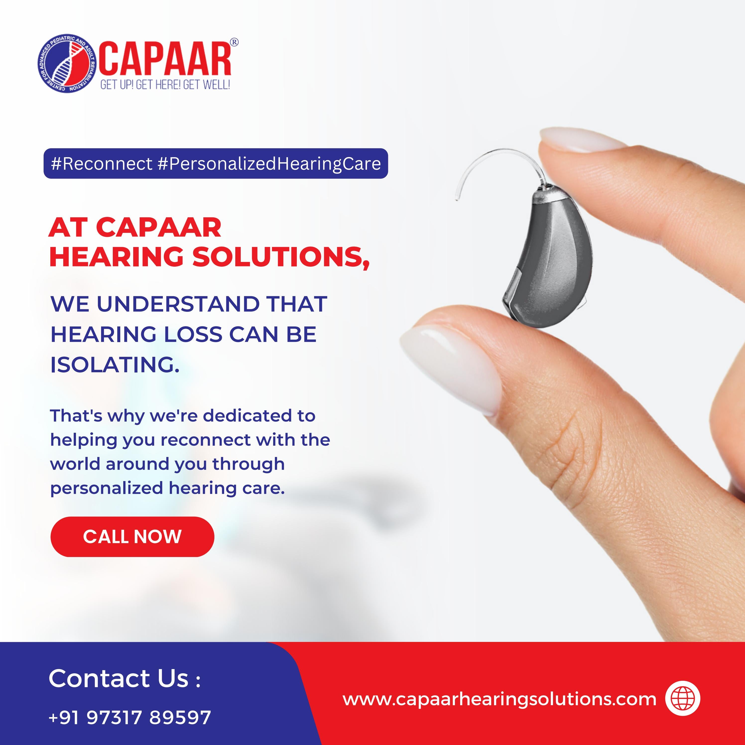 Get the personalized hearing aids for hear loss CAPAAR Hearing
