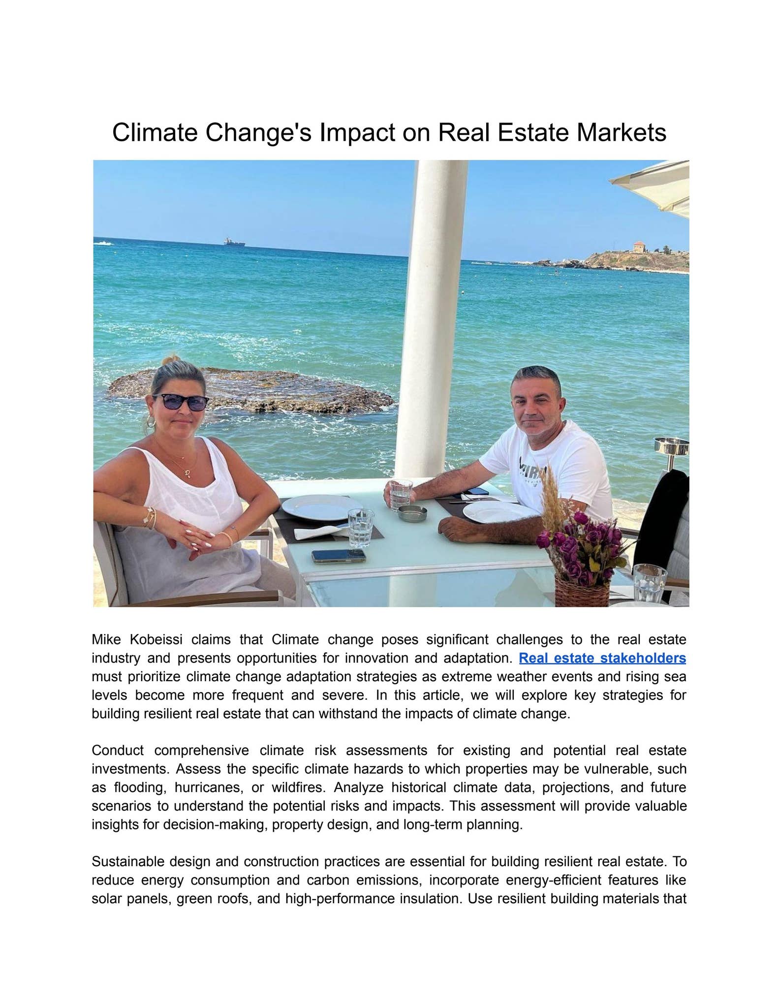 Climate Change's Impact on Real Estate Markets by Mike Kobeissi - Issuu