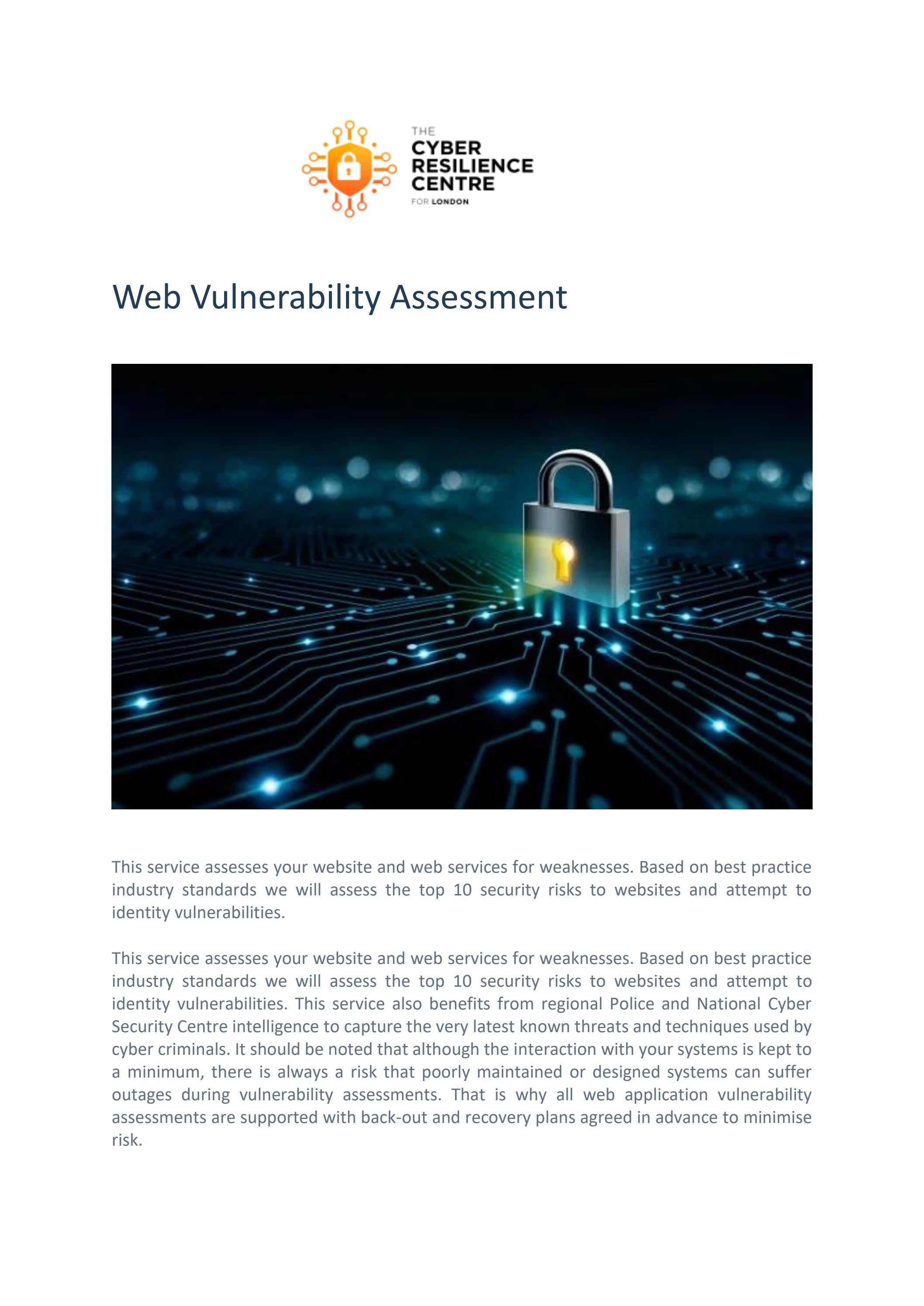 Web App Vulnerability Cyber Security Services London CRC By 