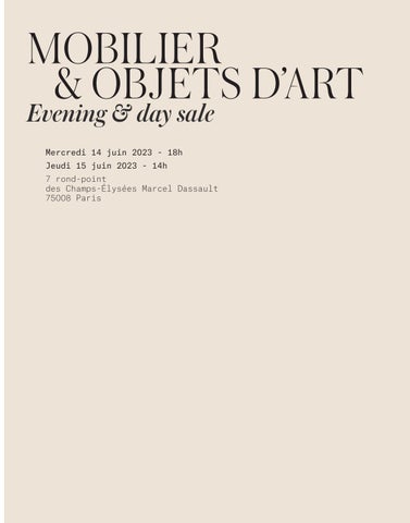 Artcurial 家具目录 · Mobilier × Objets d’Art 第 3 页