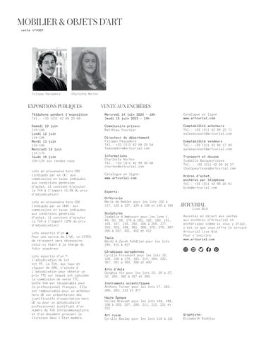 Artcurial 家具目录 · Mobilier × Objets d’Art 第 5 页