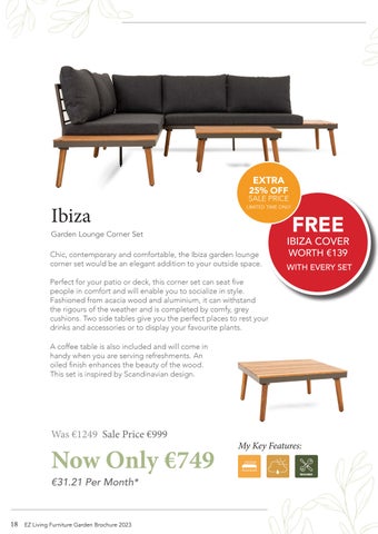 EZ Living Furniture's 2023 庭院 家具手册 第 18 页
