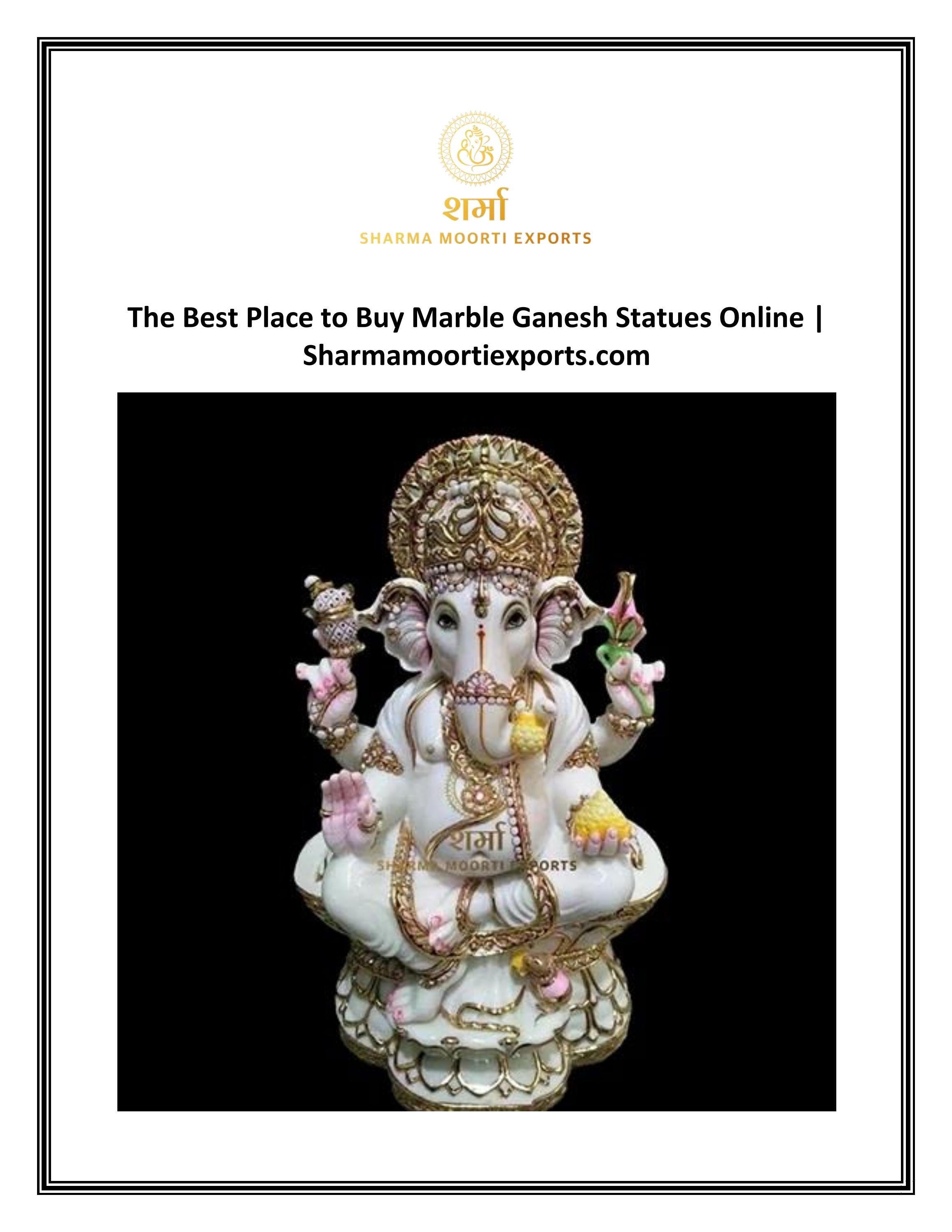 The Best Place to Buy Marble Ganesh Statues Online