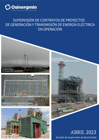 Compendio de Proyectos de Generación y Transmisión Eléctrica en ...