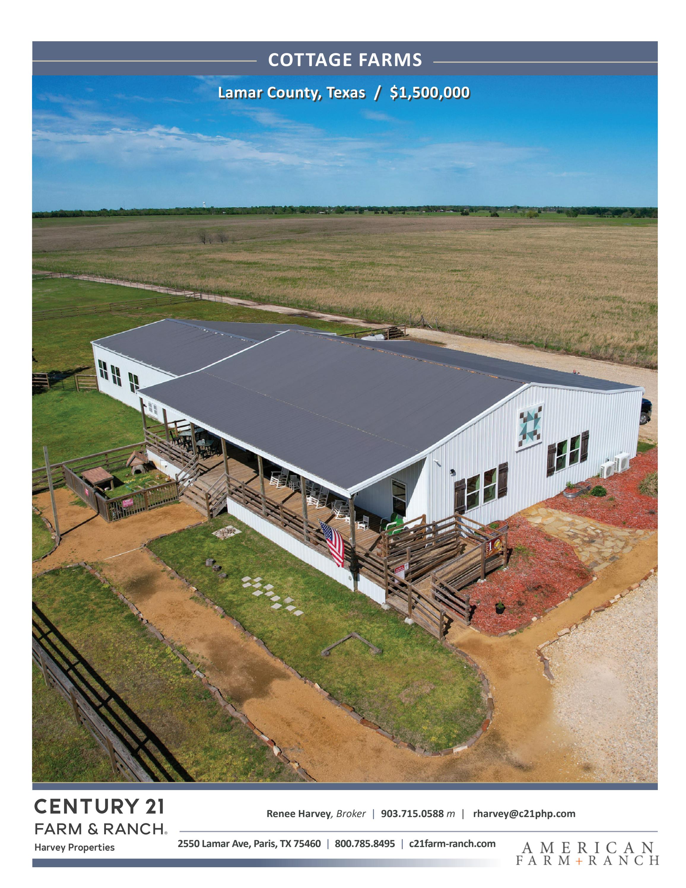 Cottage Farms, Lamar County, Texas Century 21 Harvey Properties by American Farm + Ranch Issuu