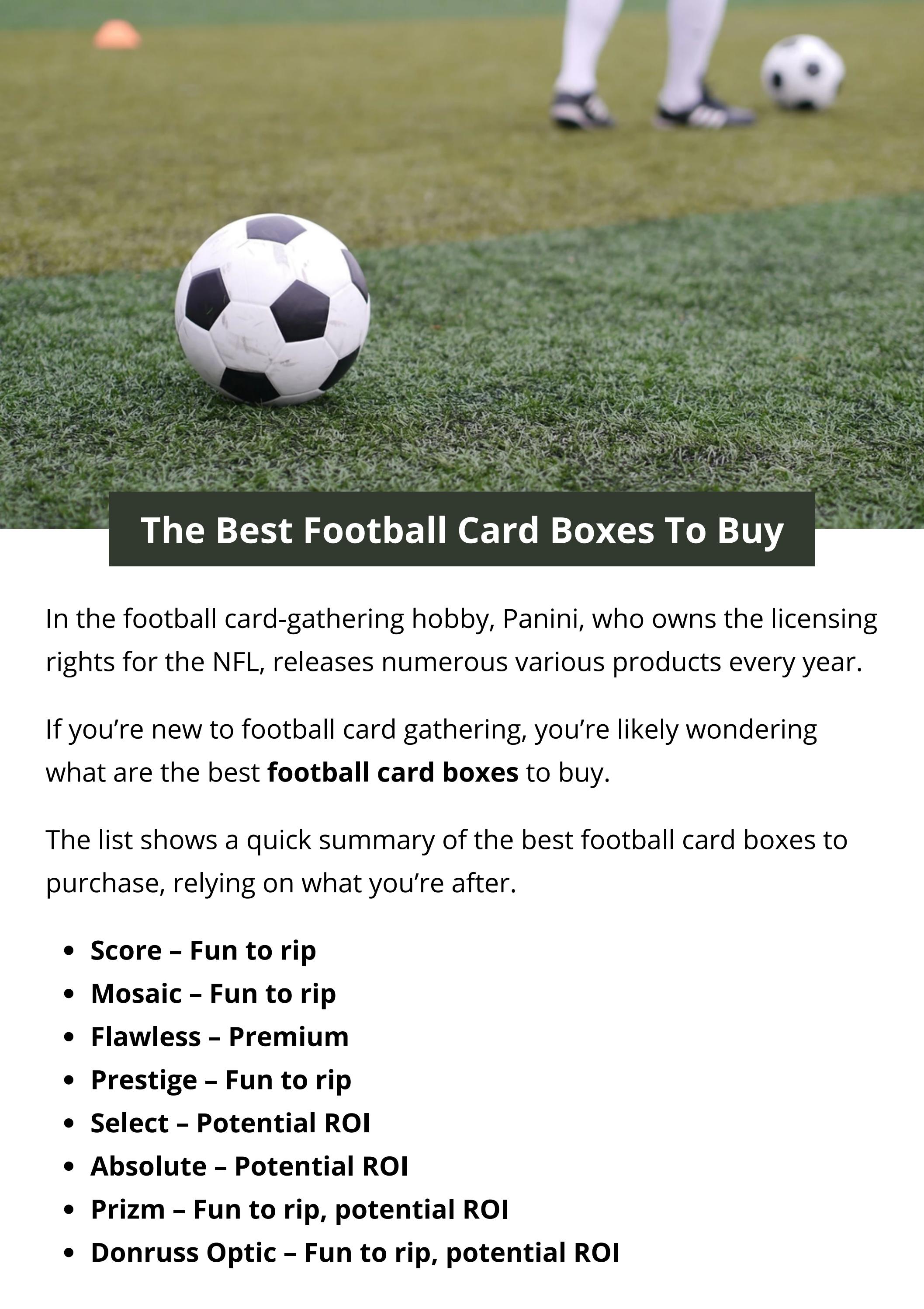 The Best Football Card Boxes To Buy by jonesashley Issuu