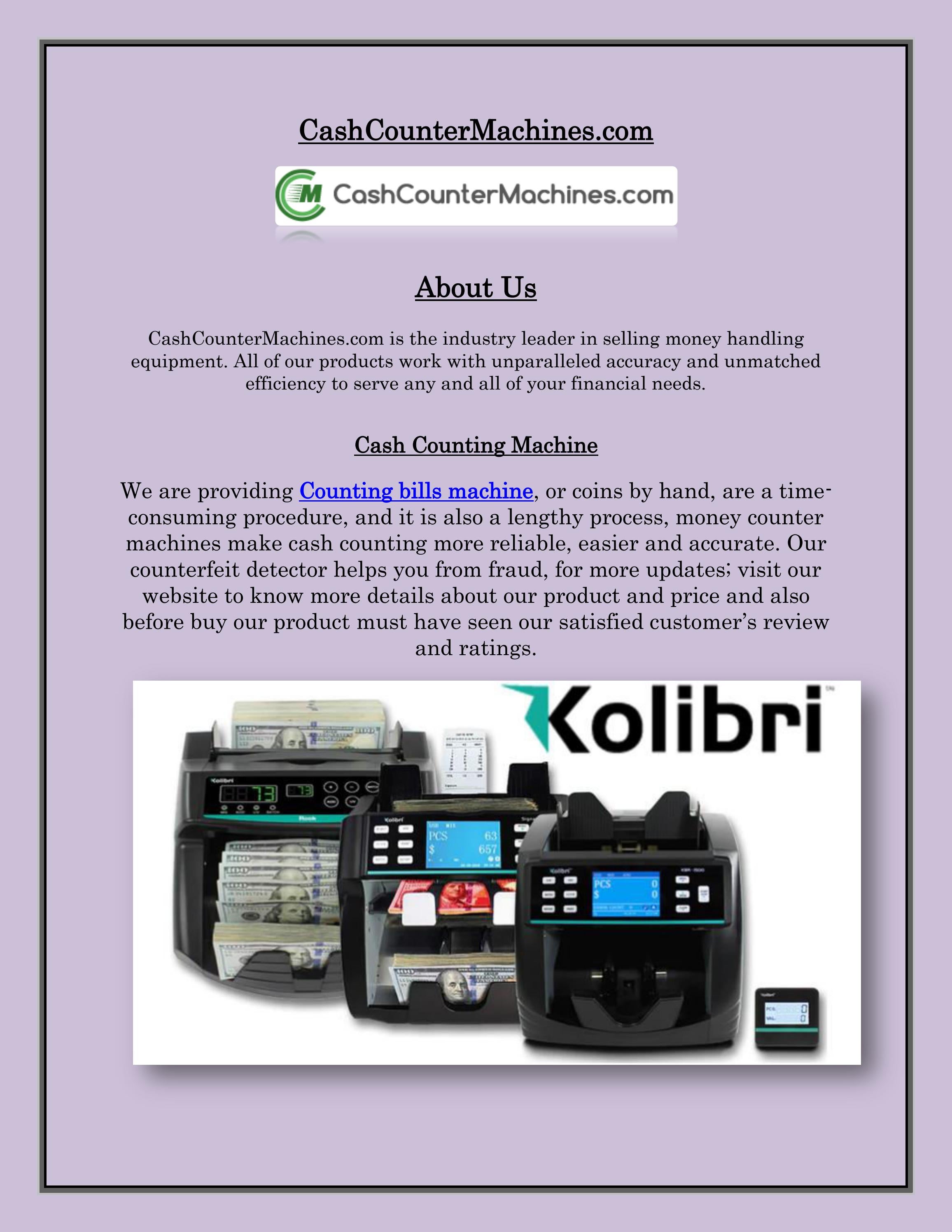Cash Counting Machine by CashCounter Machines Issuu