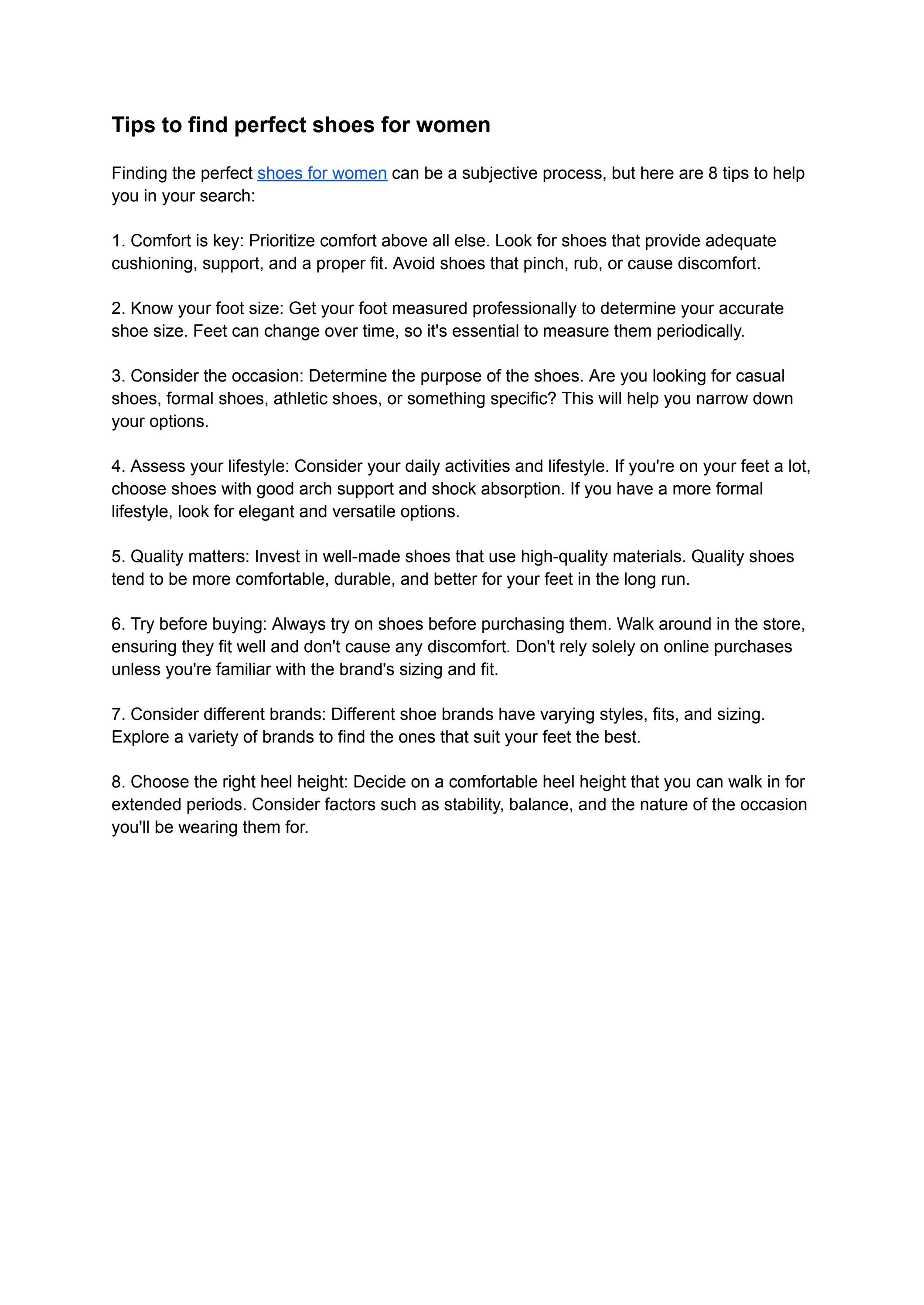 Tips to find perfect shoes for women by Guneesha Pari - Issuu