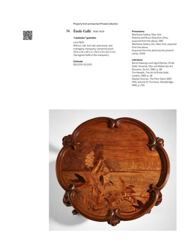 PHILLIPS IMPORTANT ART NOUVEAU 灯饰 AND 家具 FROM A PRIVATE 产品集 [ 目录 ] 第 21 页