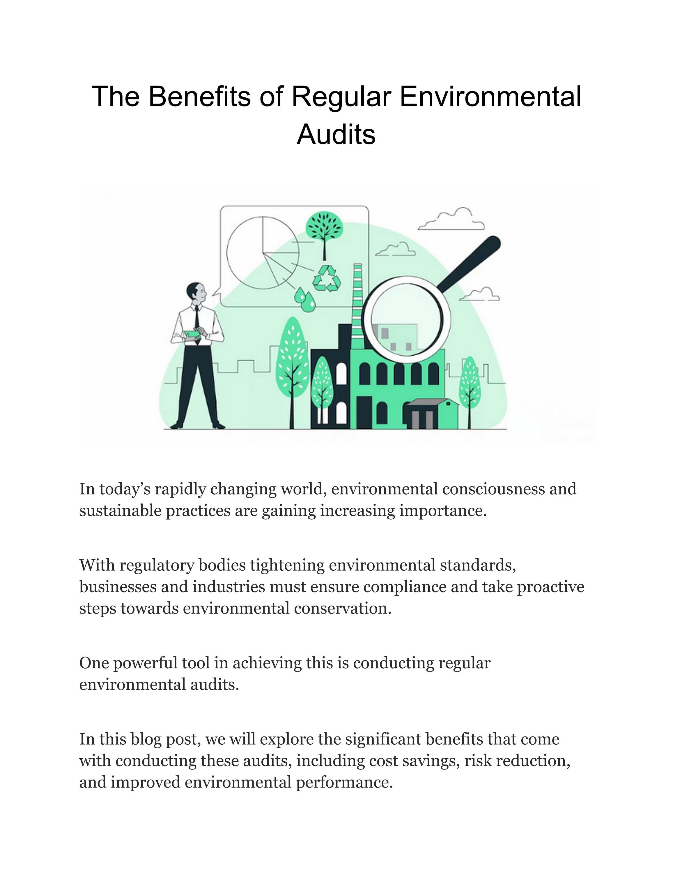 The Benefits of Regular Environmental Audits by Pioneer Enviro Issuu