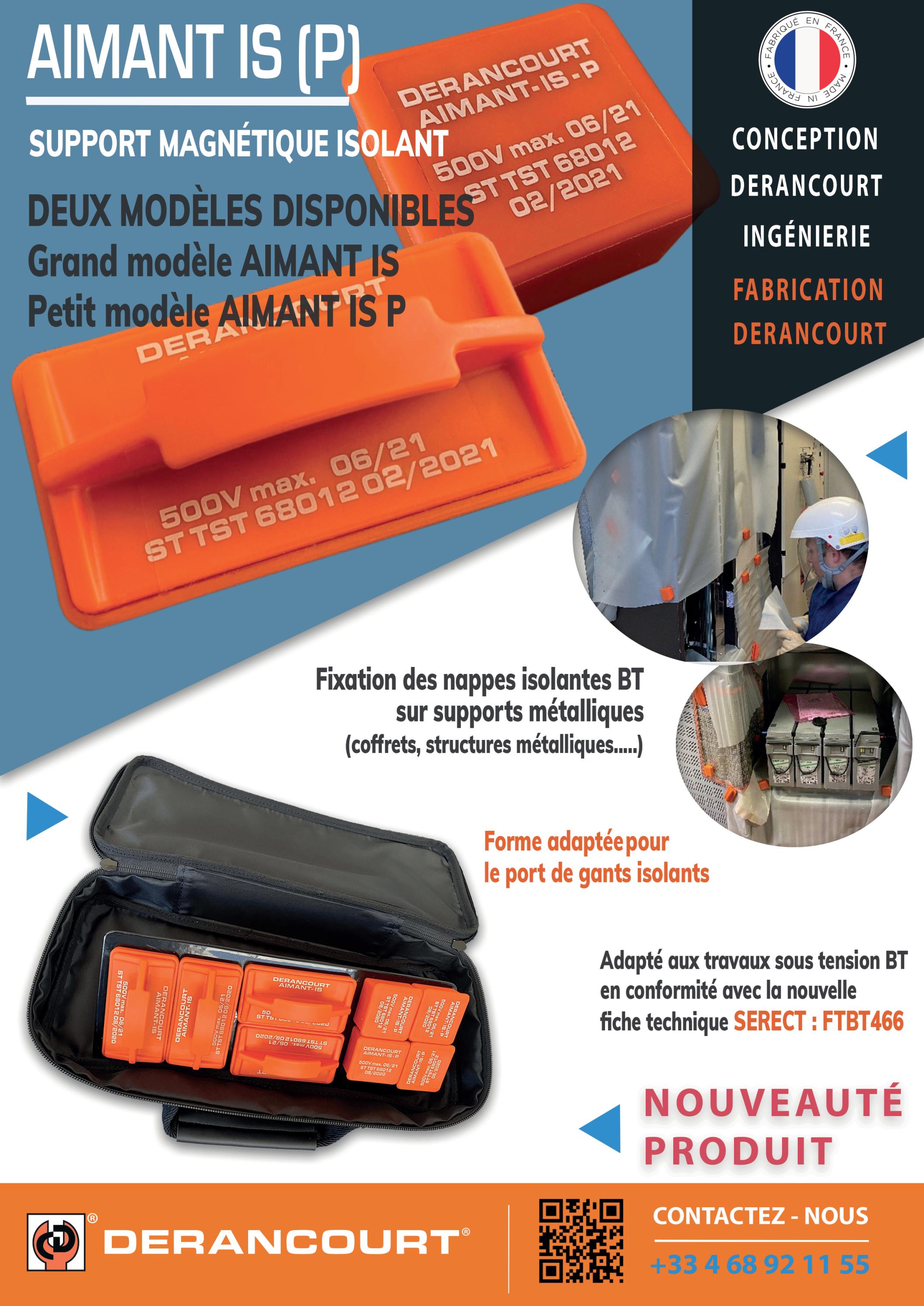 AIMANT - Support magnétique isolant pour la fixation de nappes ...