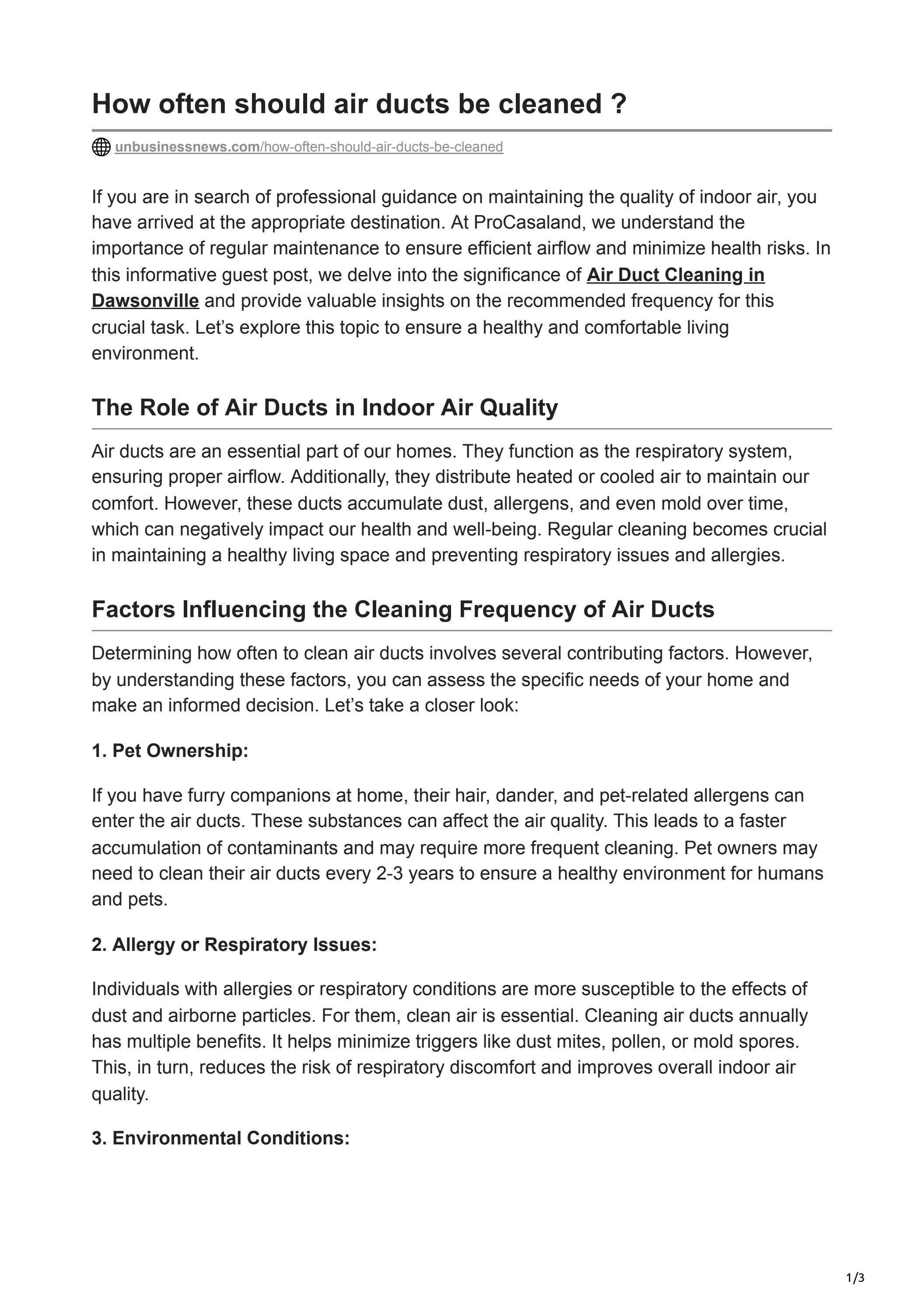 How often should air ducts be cleaned ? by Jaun Pai Issuu