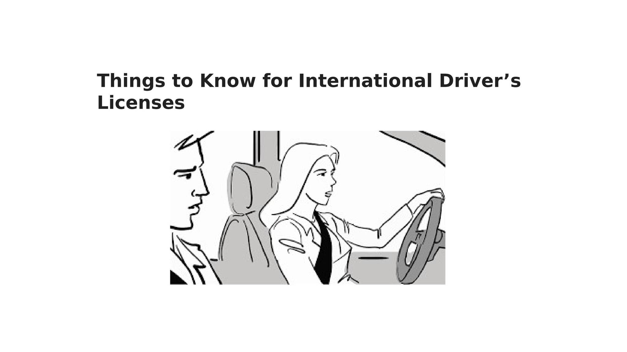 Resper Things to Know for International Driver’s Licenses by eidp - Issuu