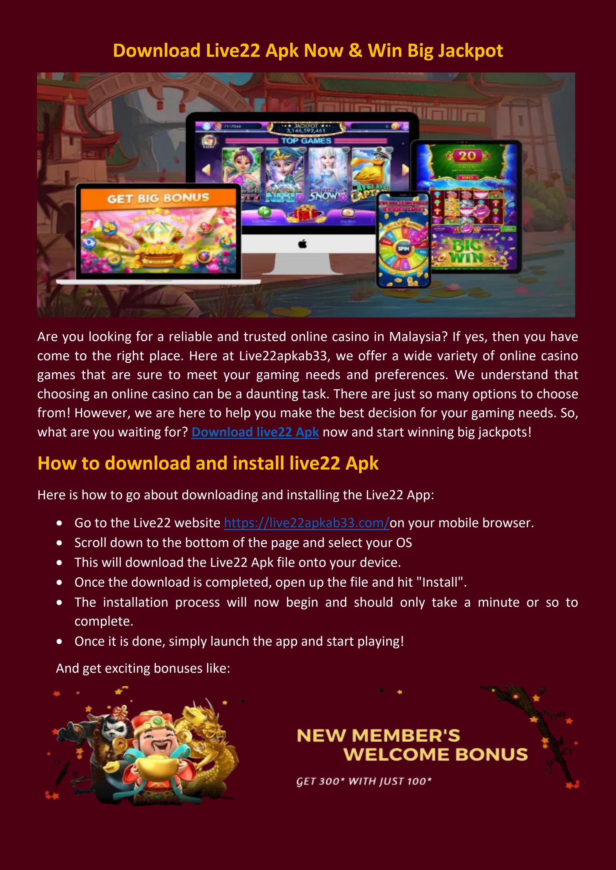 Download Live22 apk and win jackpot by live22apkonline Issuu