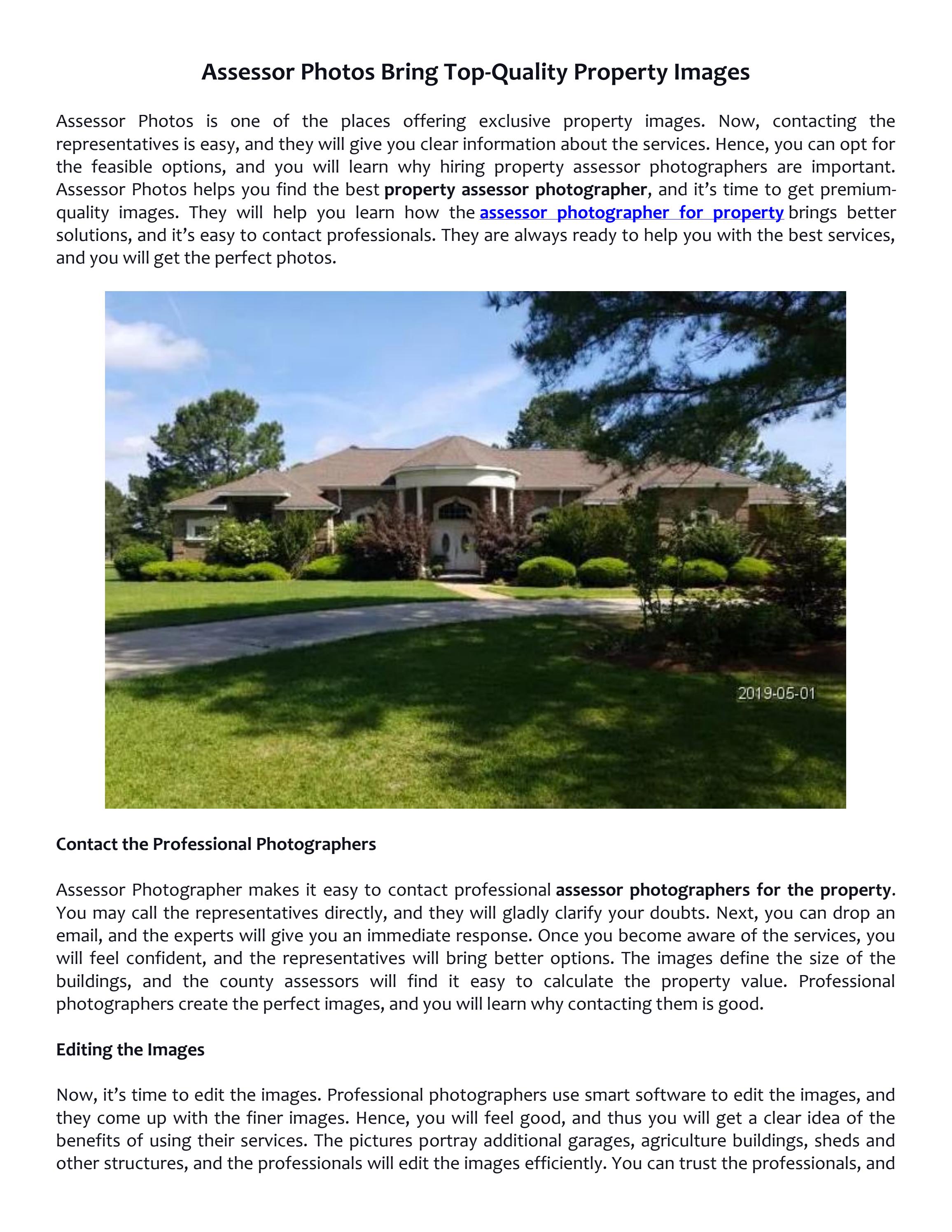 Assessor Photos Bring TopQuality Property Images by Assessor Photos
