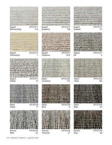 Kravet LLC Kravet Carpet Quick Ship 灯饰目录 第 14 页