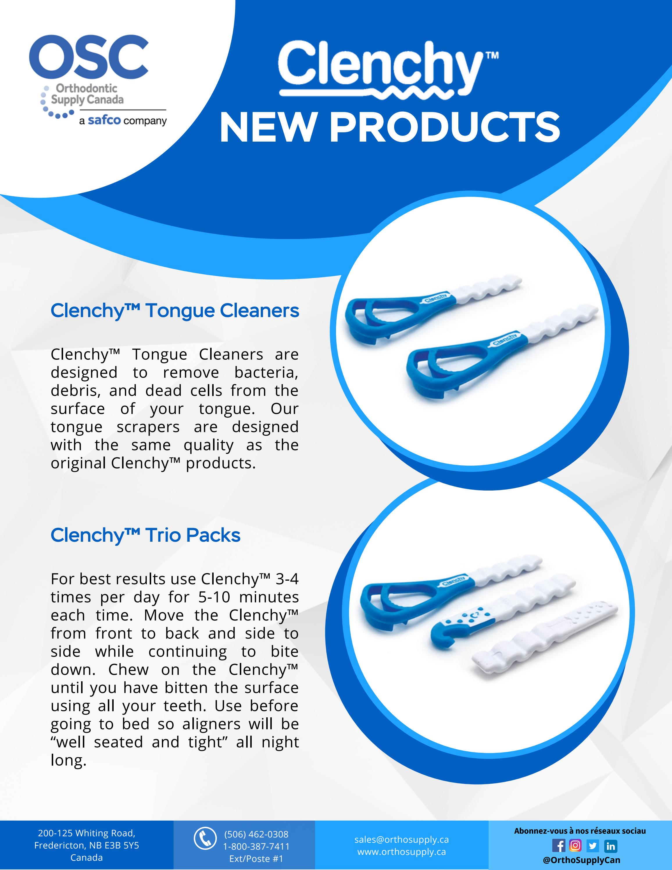 New Clenchy products by Orthodontic Supply of Canada Issuu