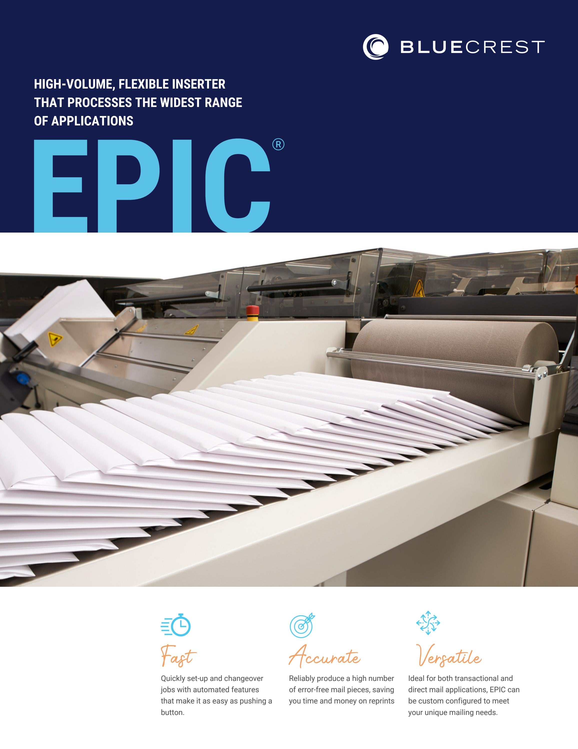EPIC: Mail inserting system by BlueCrest - Issuu