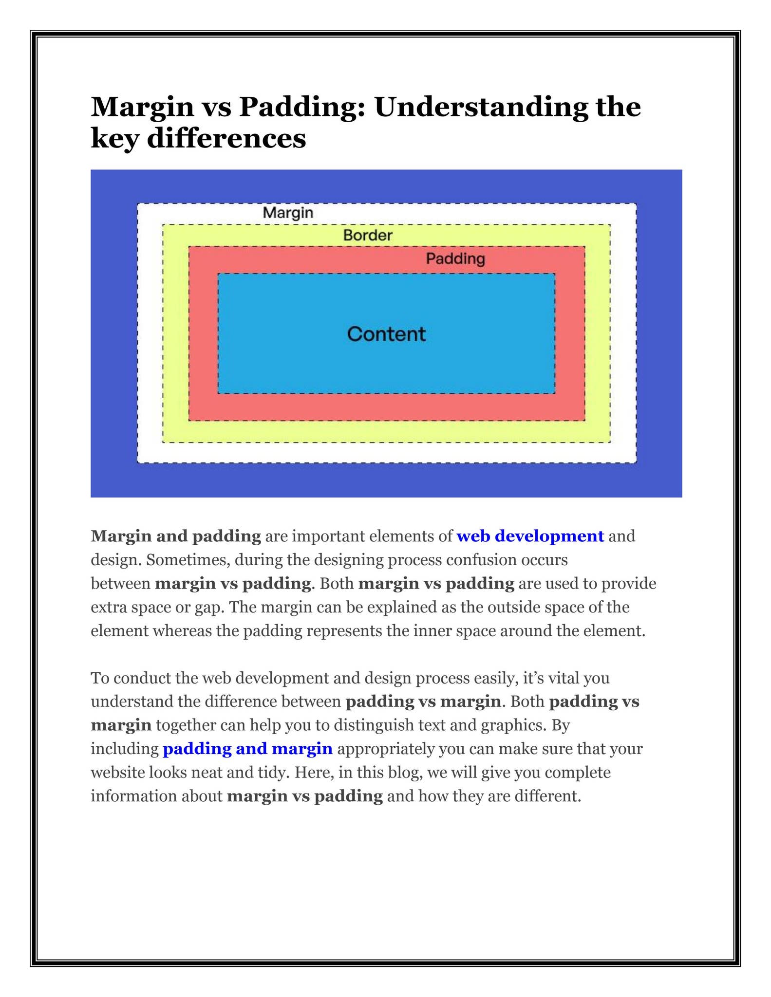 Margin vs Padding: Understanding the key differences by Adam Wilson - Issuu