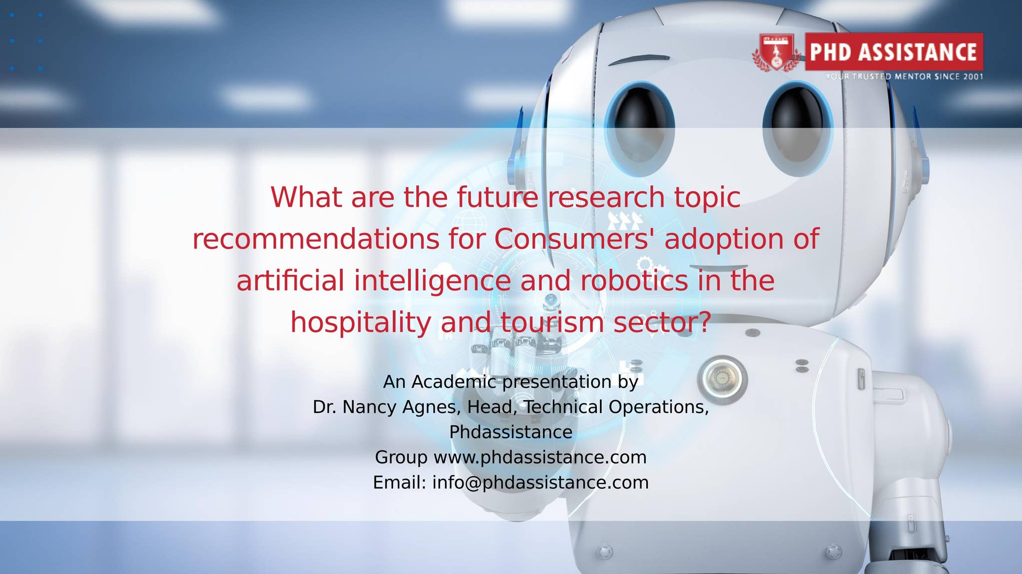 Artificial Intelligence and Robotics Among Consumers in the Hospitality ...