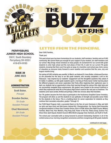 Perrysburg Junior High School Newsletter by Academy Publishing, Inc. - Issuu
