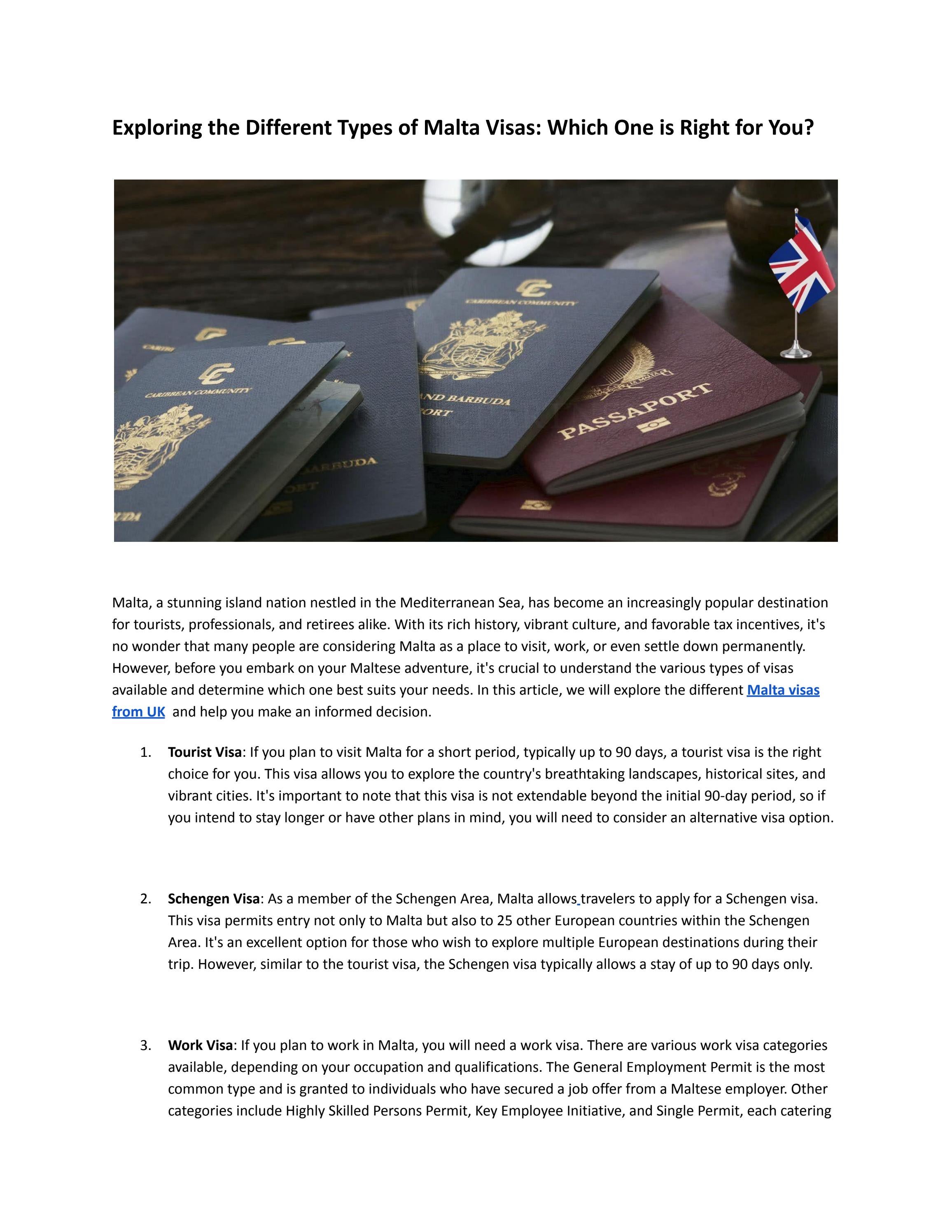exploring-the-different-types-of-malta-visas-which-one-is-right-for