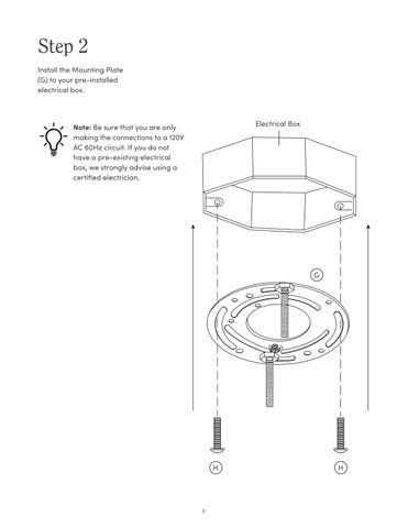 nathanjameshome 灯饰目录 · Leigh 吊灯 Instruction Sheet 第 6 页