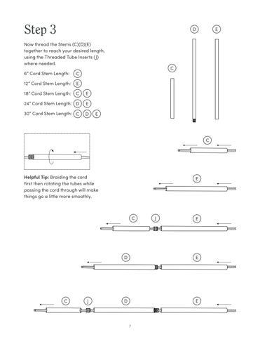 nathanjameshome 灯饰目录 · Leigh 吊灯 Instruction Sheet 第 7 页