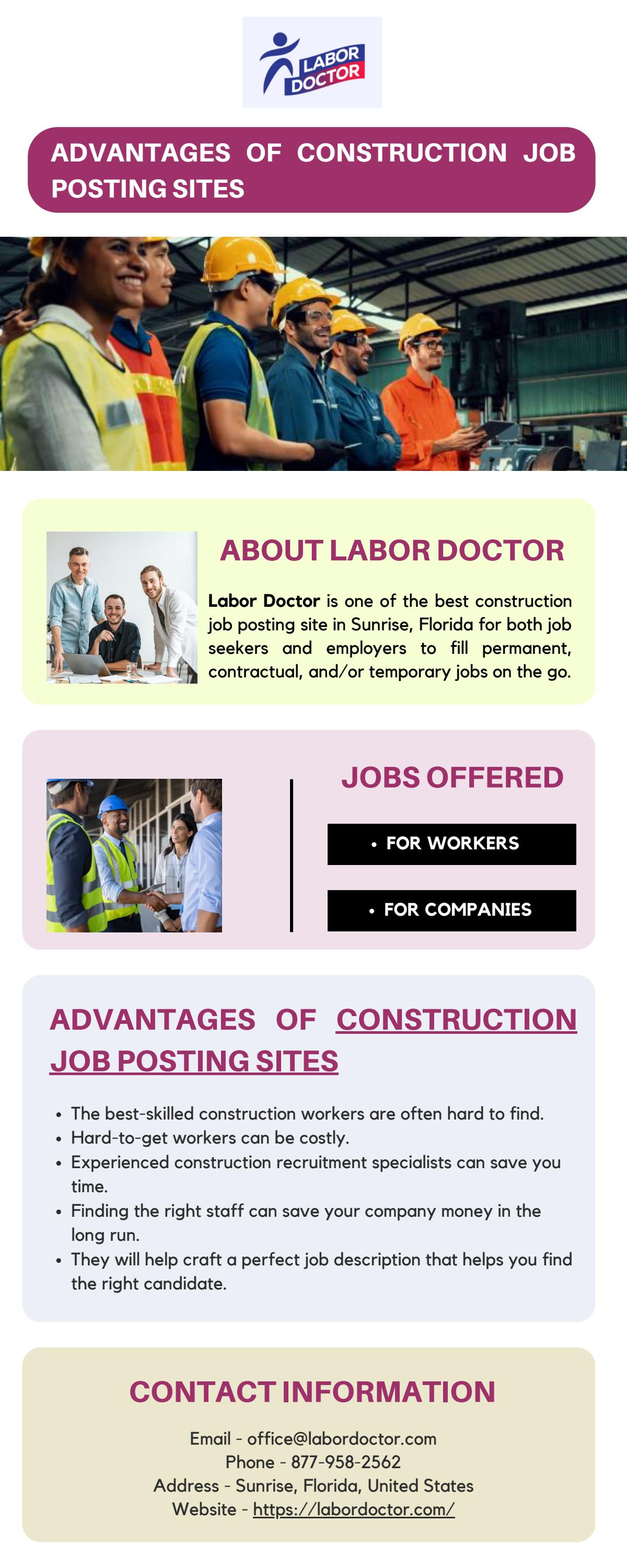 Advantages of Construction Job Posting Sites by Labor Doctor Issuu