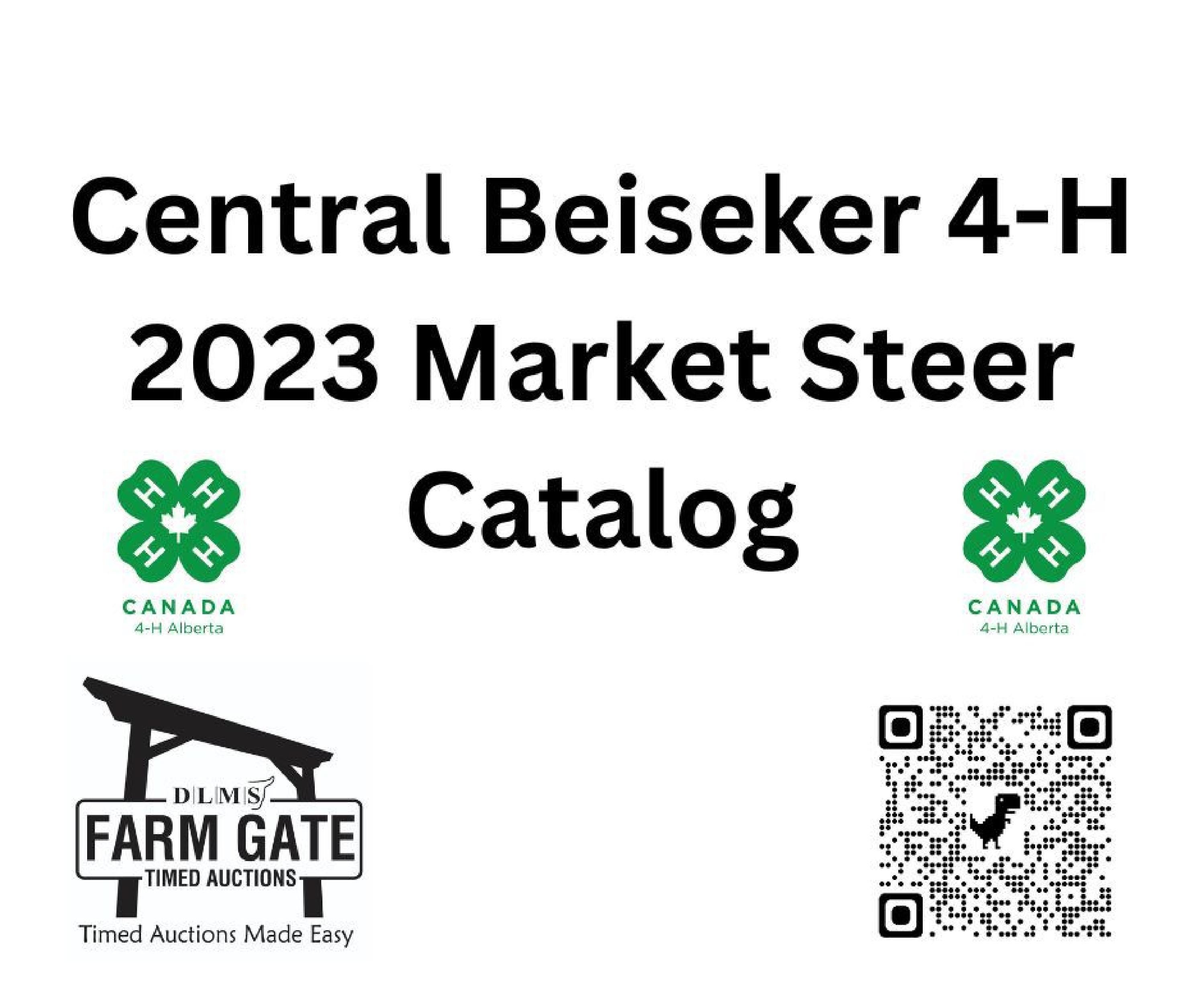 Central Beiseker 4H Beef and Multi Club Sale 2023 DLMS Farm Gate