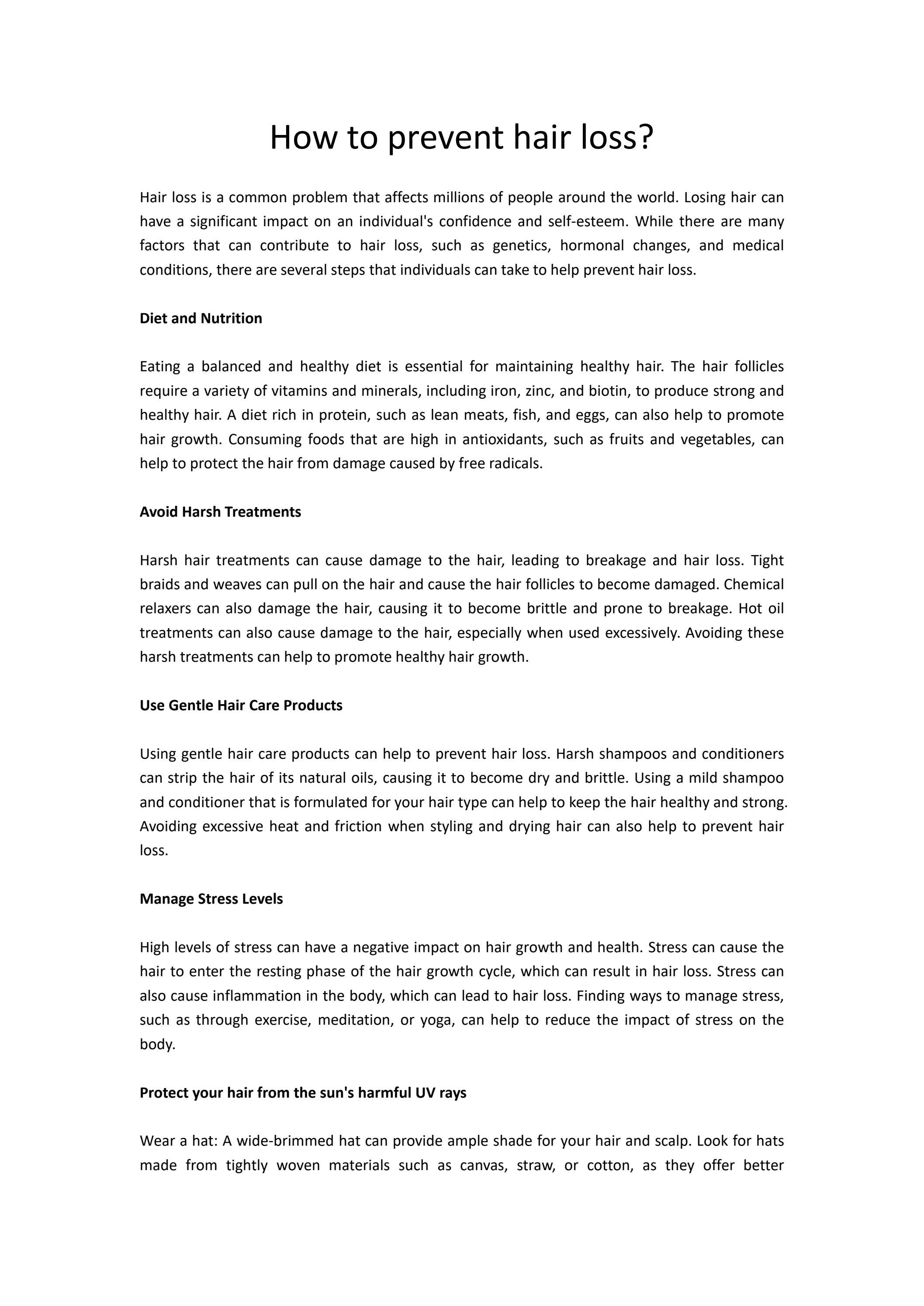 How To Prevent Hair Loss By Findingdream Issuu how-to-prevent-hair-loss-by-findingdream-issuu
