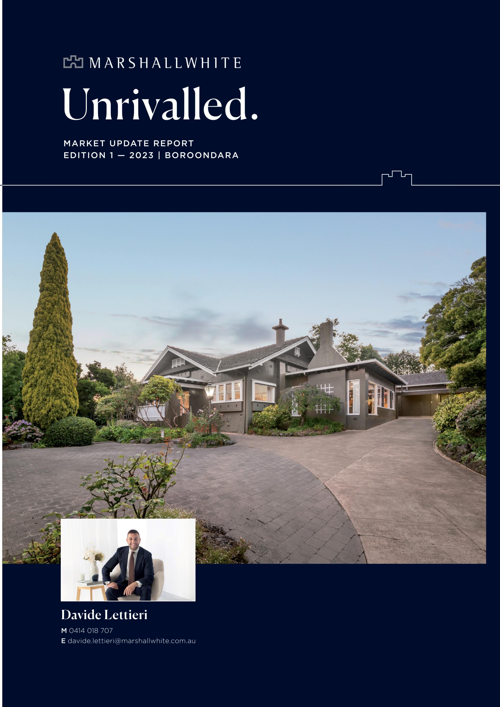 Market Update Report 2023 Issue 1 Davide Lettieri by Marshall White