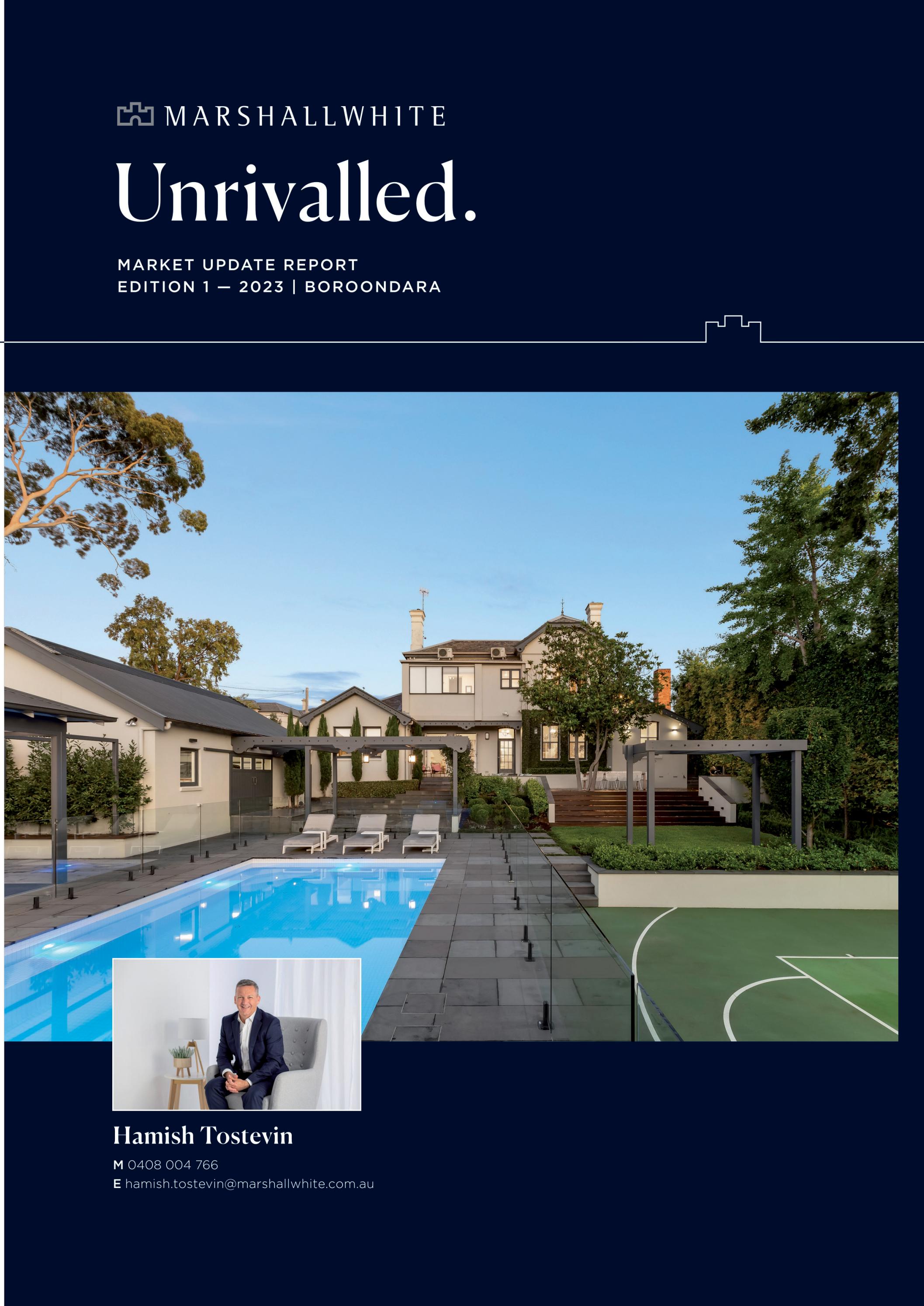 Market Update Report 2023 Issue 1 Hamish Tostevin by Marshall White Real Estate Issuu