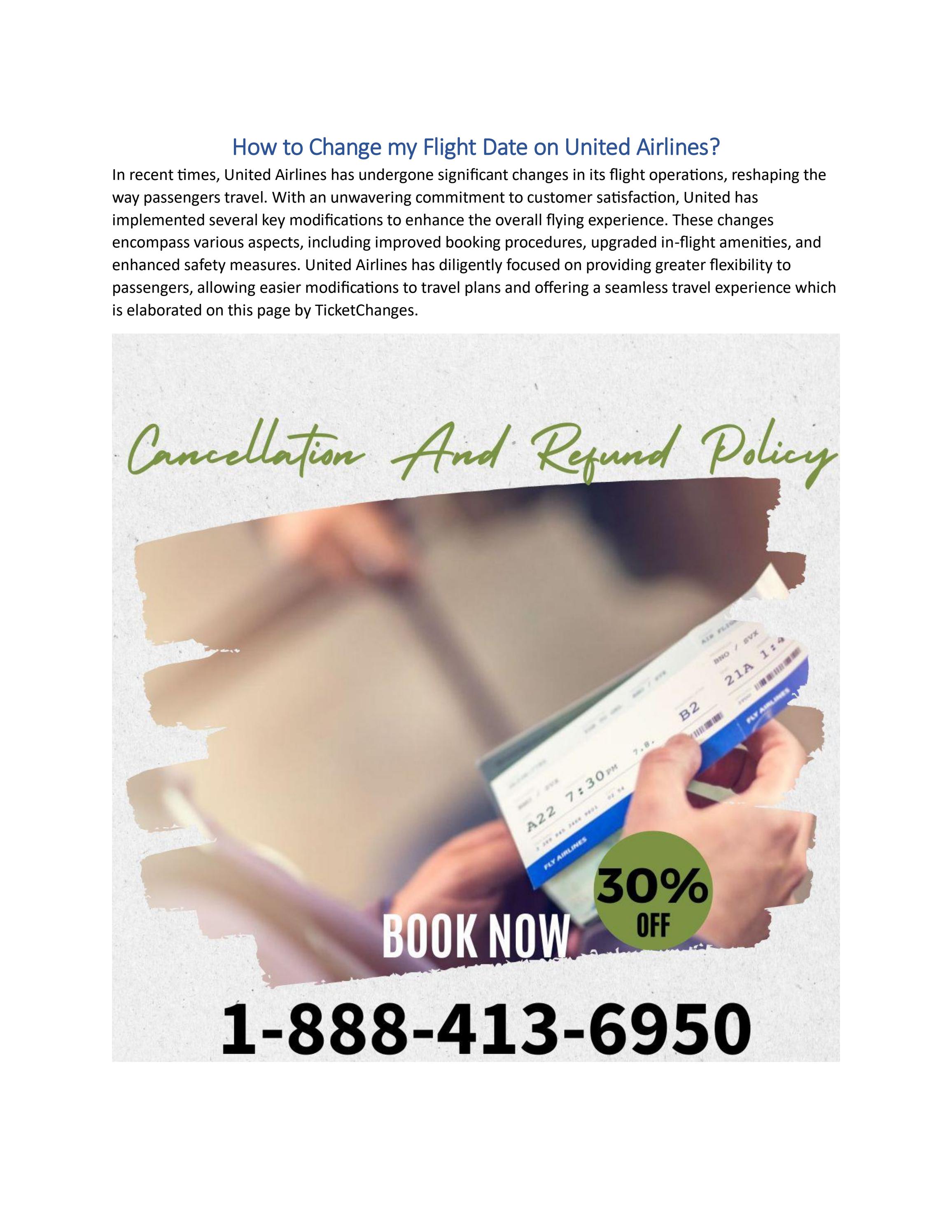 How To Change My Flight Date On United Airlines By Will Zoe Issuu