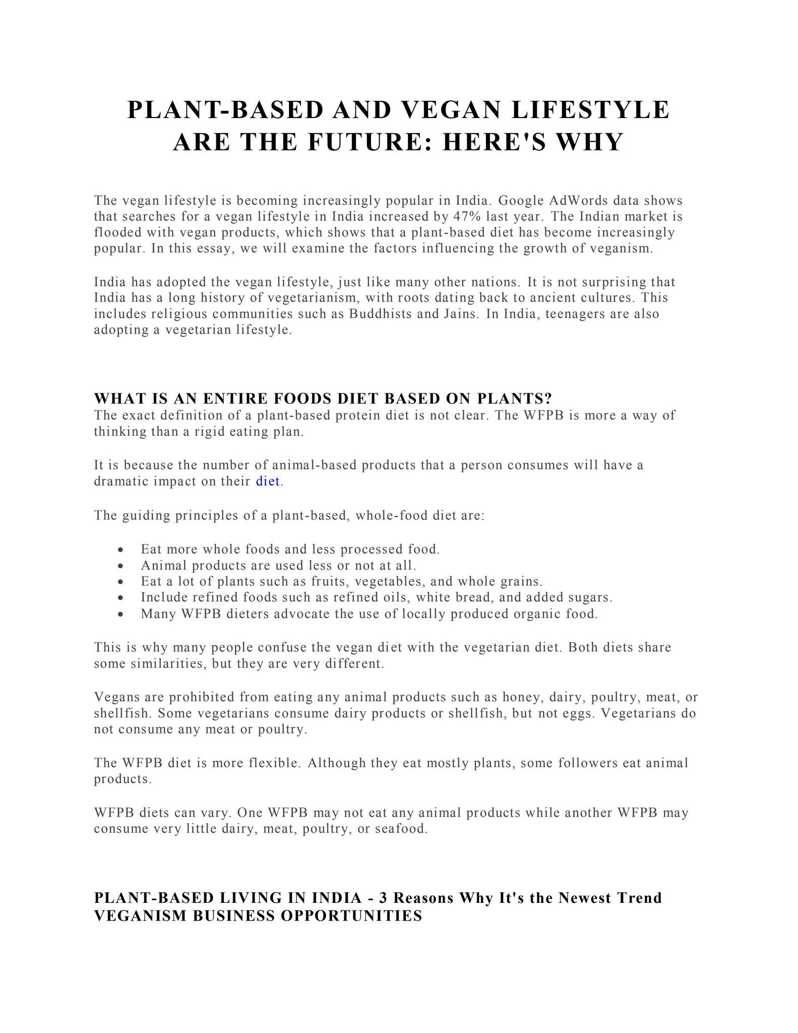 Plant-Based and Vegan Lifestyle Are The Future: Here's Why by Fitspire ...