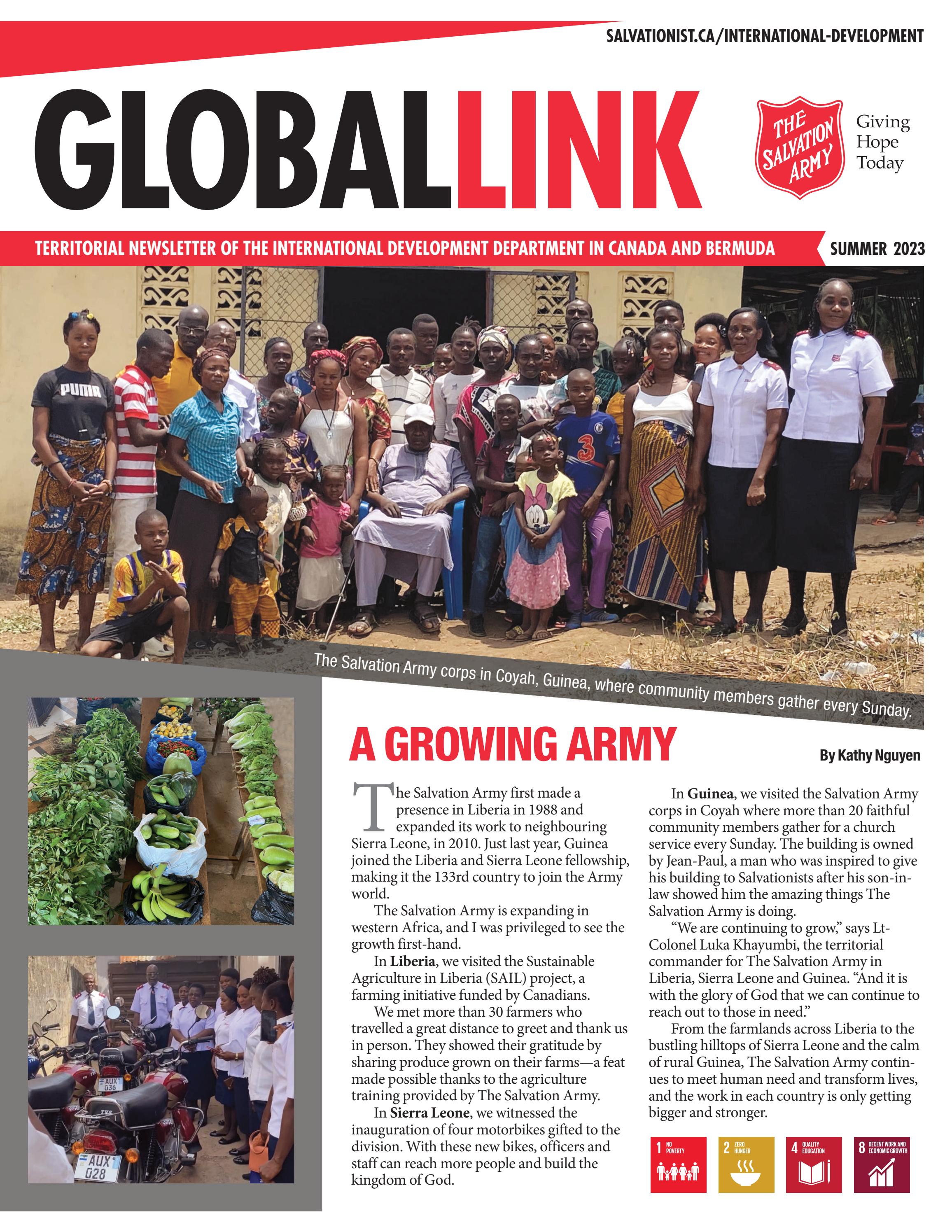 Global Link Summer 2023 by The Salvation Army International Development ...