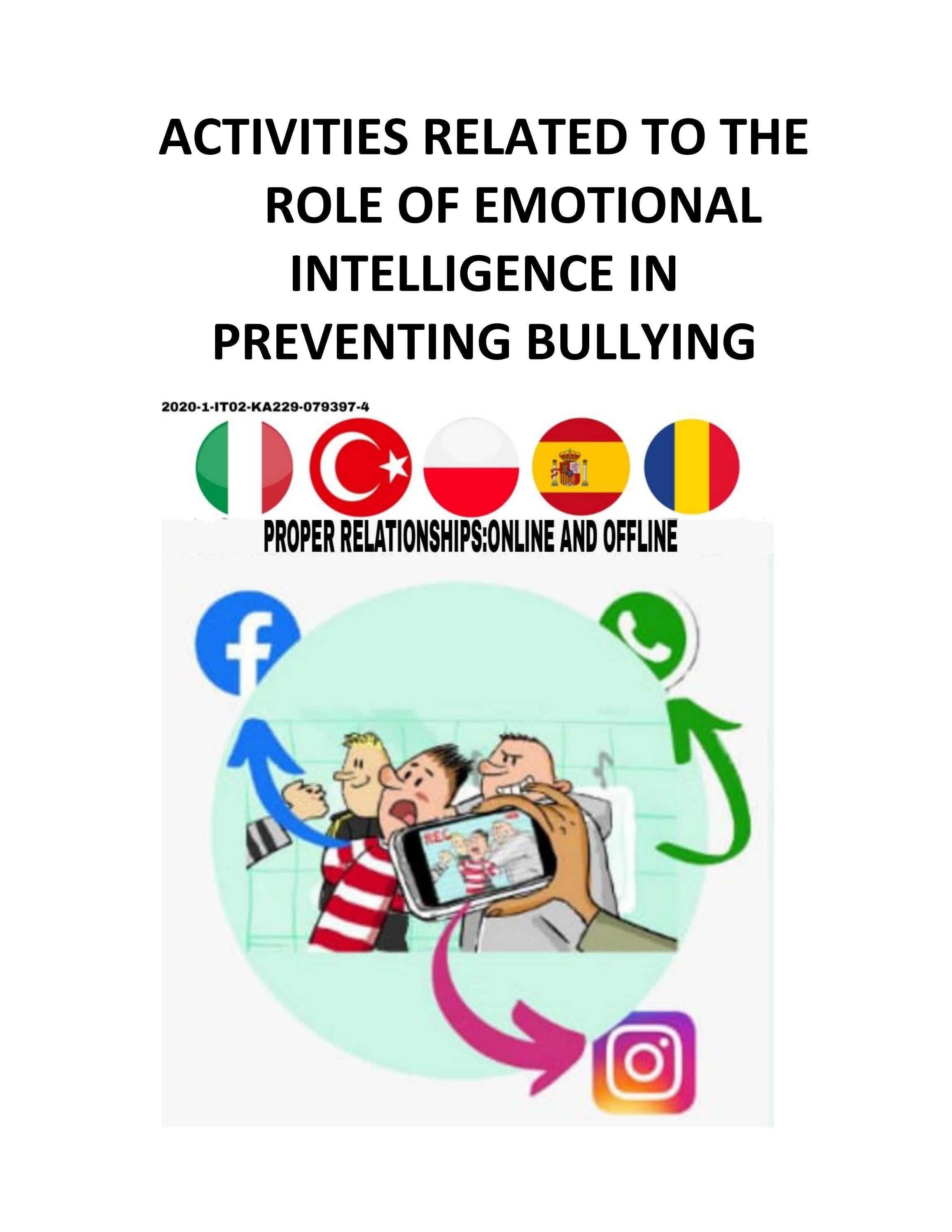 ACTIVITIES RELATED TO THE ROLE OF EMOTIONALINTELLIGENCE IN PREVENTING