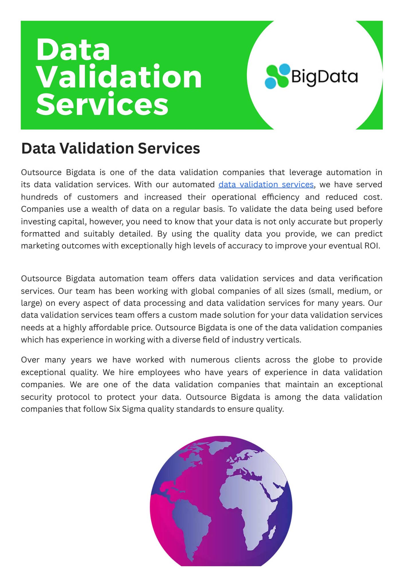 Data Validation Services by AIMLEAP - Outsource Bigdata - Issuu