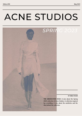 Zine Acne Studios by ninafisser - Issuu