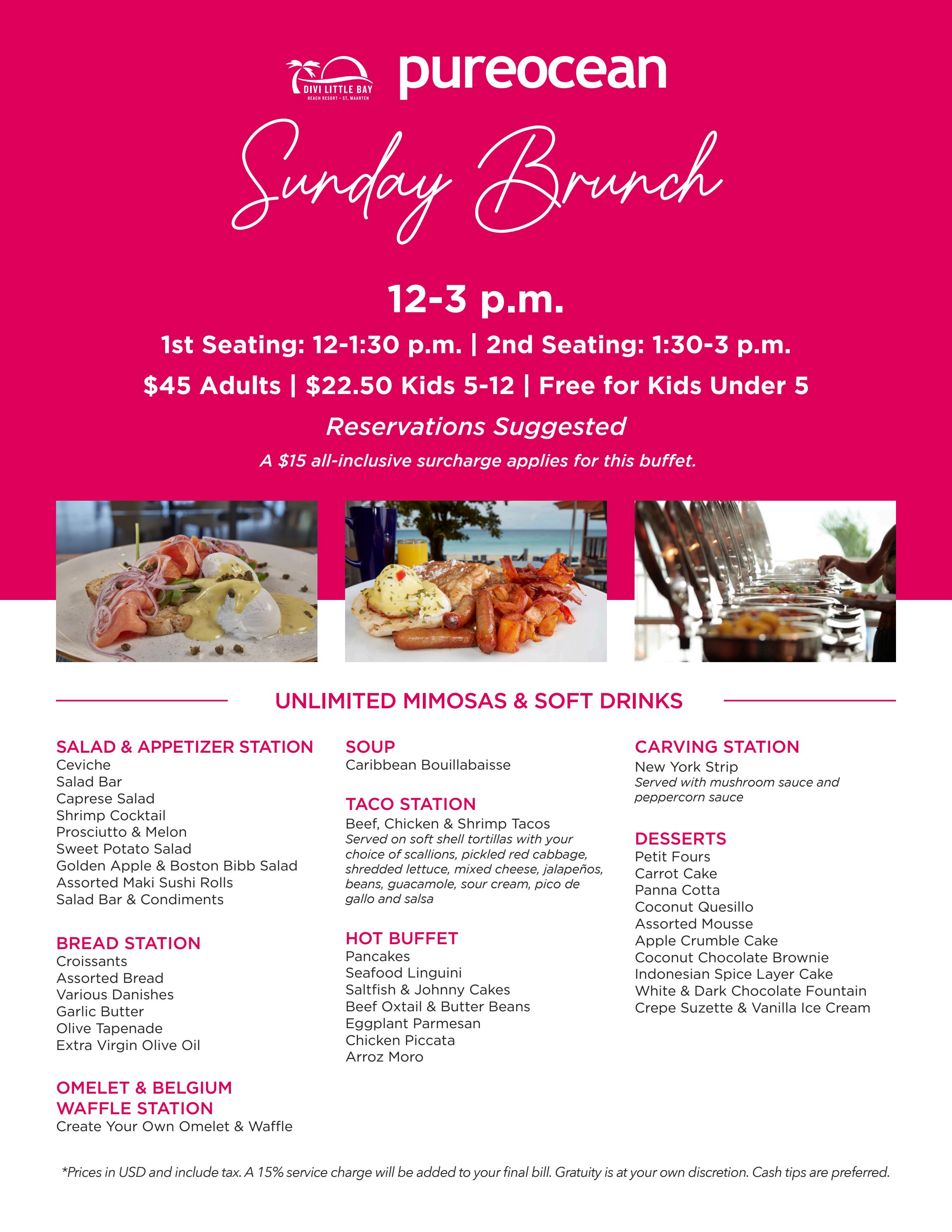 Pureocean Little Bay Sunday Brunch by Divi Resorts Issuu